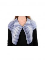 El Örgüsü Gri Tonlarında Kısa Yelek